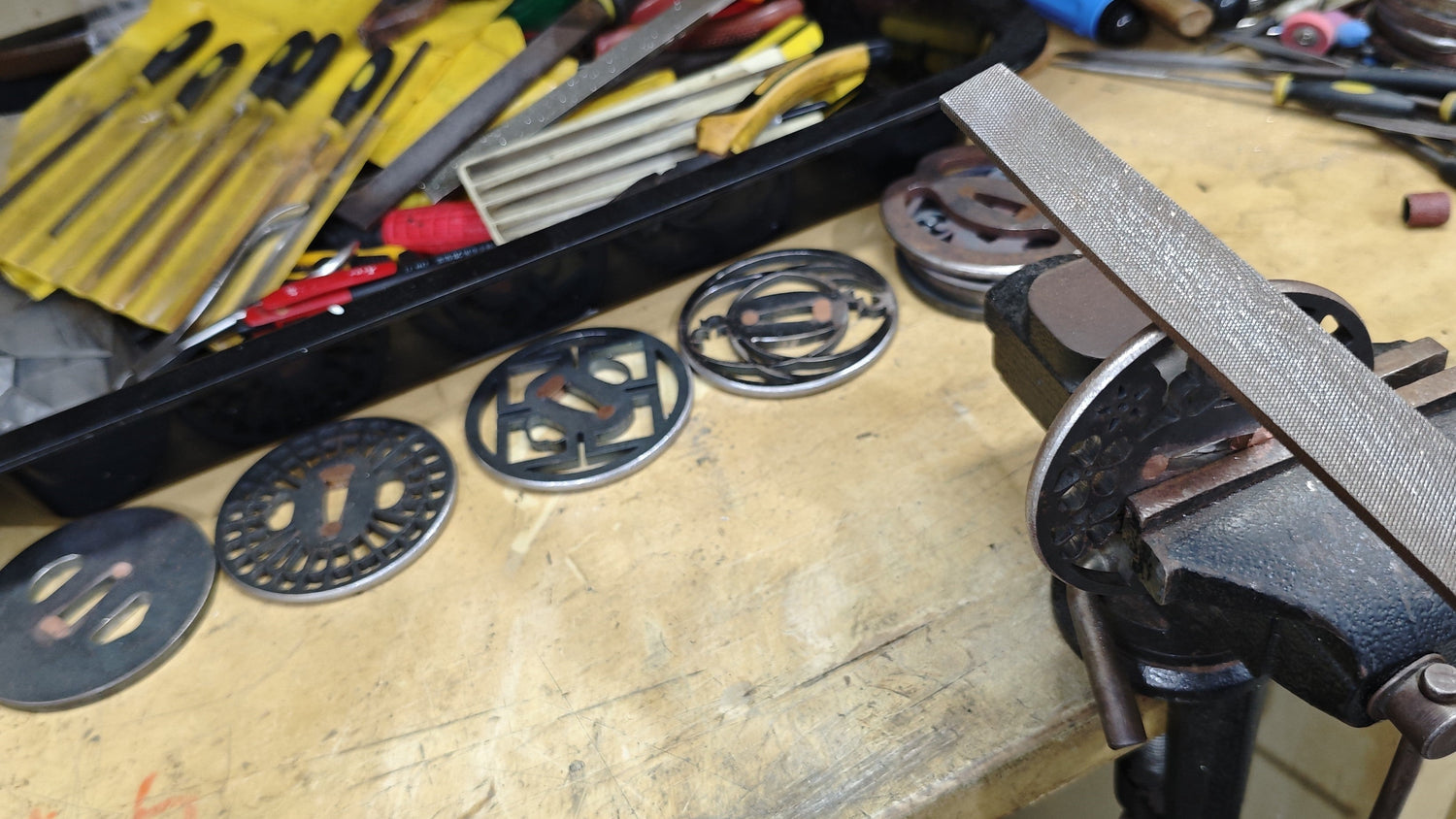 Handcrafted Iron Sukashi Tsuba – Rounded to Perfection - TangGu Sword