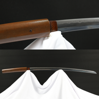 Oroshigane Kobuse Katana Shirasaya with Nashiji-hada Grain and Choji-midare Hamon