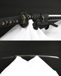 Katana Silent Wave Folded Steel Blade Kuronami Koshirae 玄濤