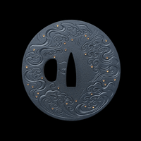 Golden Waves in the Night Tide Tsuba 金浪夜濤 | TangGu Sword 2026