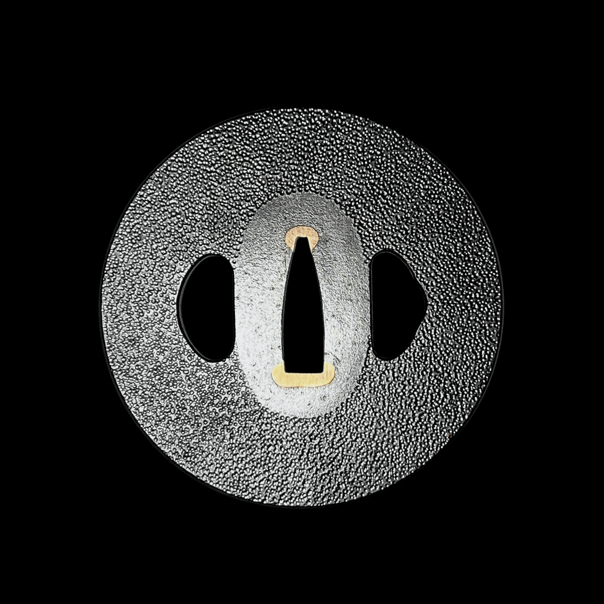 Ishime - ji Iron Tsuba with Sekigane 石目鉄鐔 | TangGu Sword 2026