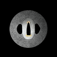 Ishime - ji Iron Tsuba with Sekigane 石目鉄鐔 | TangGu Sword 2026