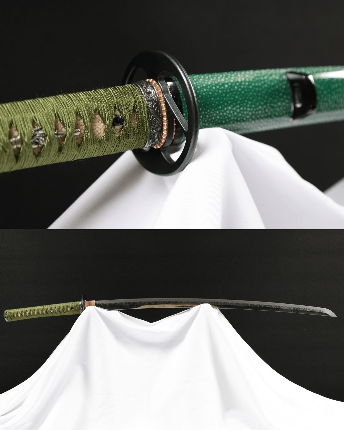 Katana Abyssal Butterfly Hitatsura Hamon Kairyū Kagechō Koshirae 淵蝶 - SwordSmith Australia