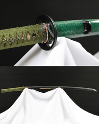 Katana Abyssal Butterfly Hitatsura Hamon Kairyū Kagechō Koshirae 淵蝶 - SwordSmith Australia