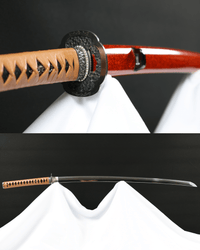 Katana Amber Sakura Kobuse Blade Kōhaku Zakura Koshirae 琥櫻 - SwordSmith Australia