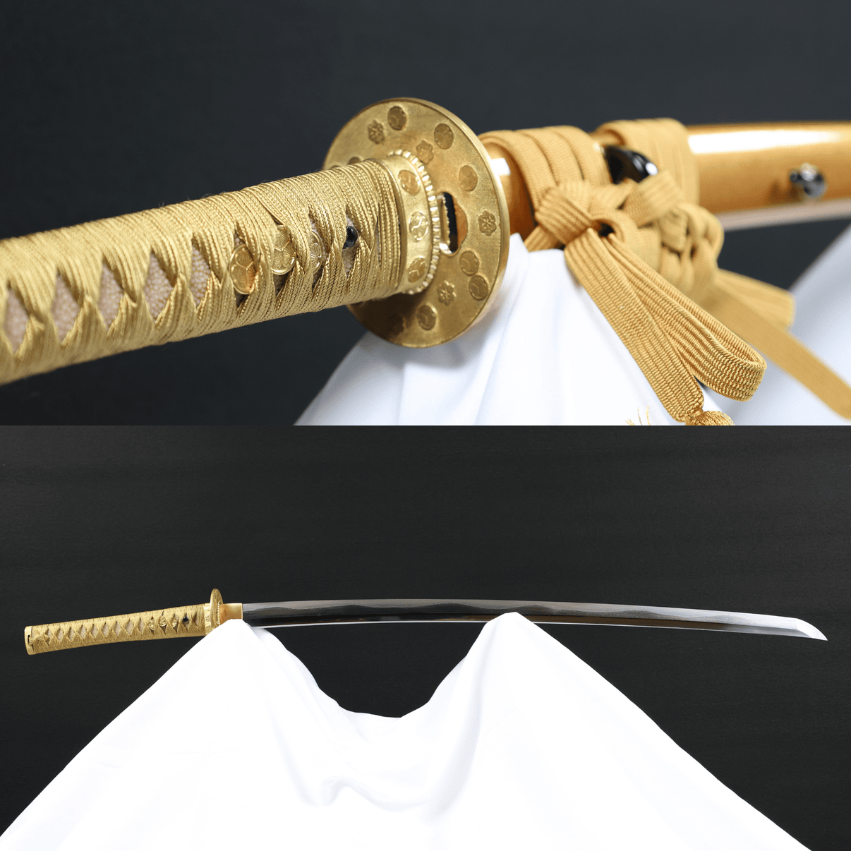 Katana Mitsuba Aoi Radiance Kobuse Blade Kin - aoi Koshirae 葵耀 - TangGu Sword