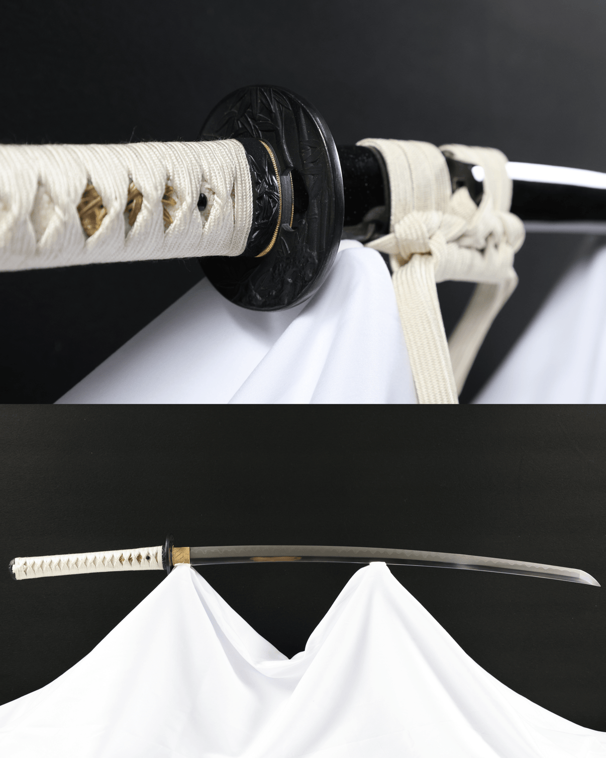 Katana Moonlit Bamboo Folded Steel Blade Takekage Koshirae 月竹 - TangGu Sword