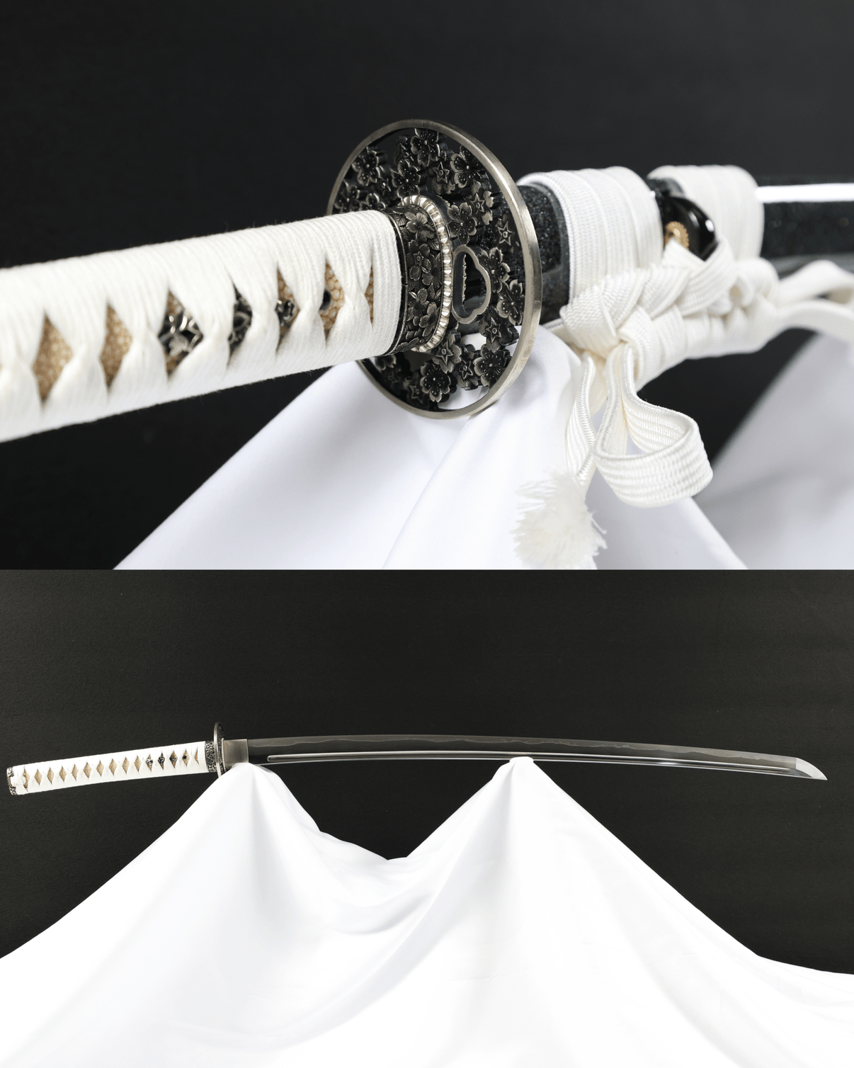 Katana Sakura Mist Sanmai Blade Hanagasumi Koshirae 白澤 - SwordSmith Australia