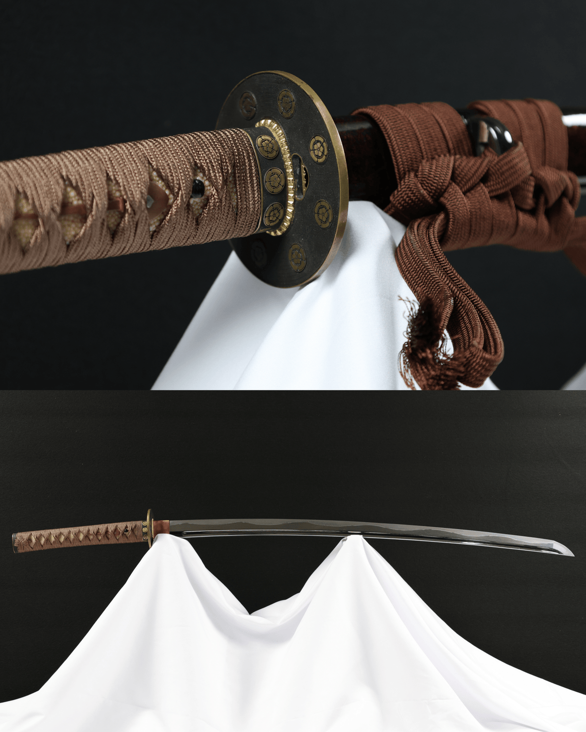 Katana Shadowcrest Oda Mokko Sanmai Blade Genmon Koshirae 紋影 - SwordSmith Australia