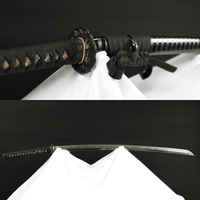 Katana Silent Wave Folded Steel Blade Kuronami Koshirae 玄濤 - TangGu Sword
