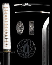 Katana White Crane Maru Blade Hakkaku Koshirae 白鶴 - SwordSmith Australia