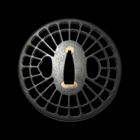 Kuruma Sukashi Tsuba with Sekigane 車輪透鐔 | TangGu Sword 2026