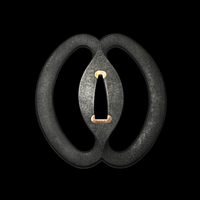 Musashi Sukashi Iron Tsuba with Sekigane 武蔵透鐔 | TangGu Sword 2026