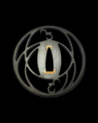 Musashino Sukashi Tsuba with Sekigane 武蔵野透鐔 - SwordSmith Australia