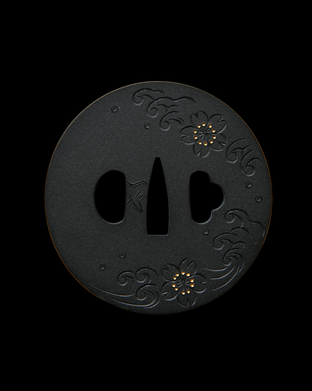 Sakura Tide Tsuba 櫻濤 - SwordSmith Australia